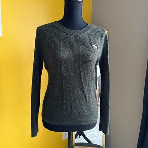 Abercrombie & Fitch Sweater size Small Wool-Like Soft Forest Green Dark Green